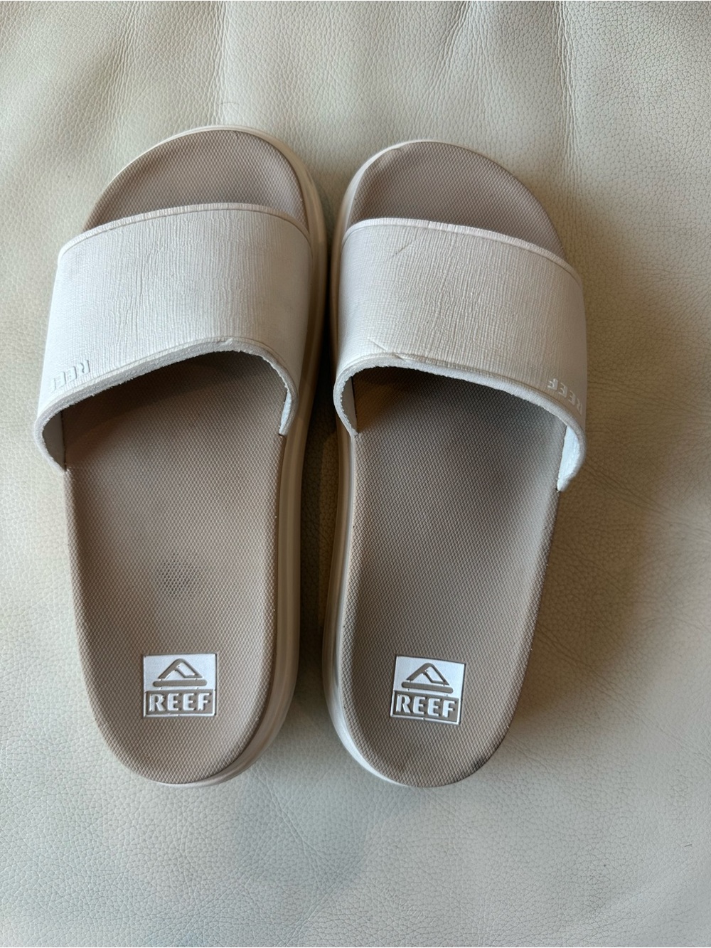 Reef Women's Slide Sandals in Neutral Beige
